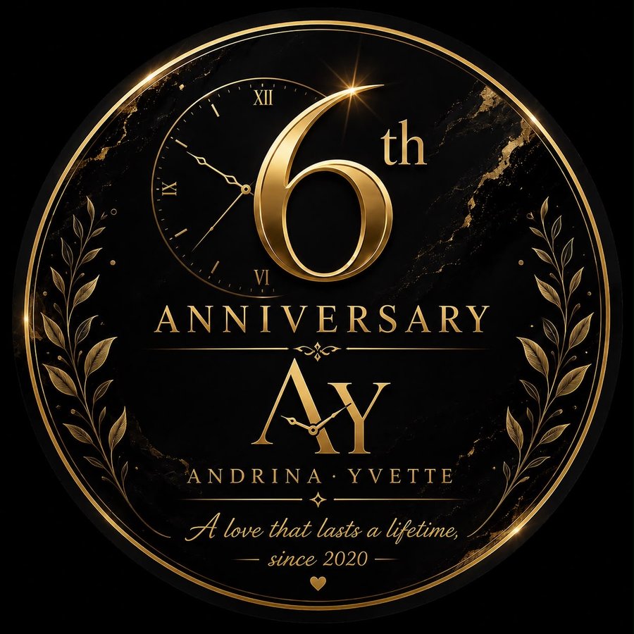 Andrina Yvette 6th Anniversary — A love that lasts a lifetime, since 2020