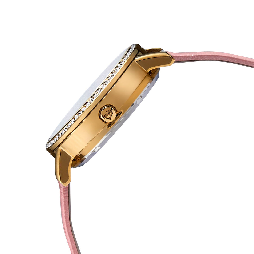 Classic Mother of Pearl Gold| Baby Pink Genuine Leather New Collection