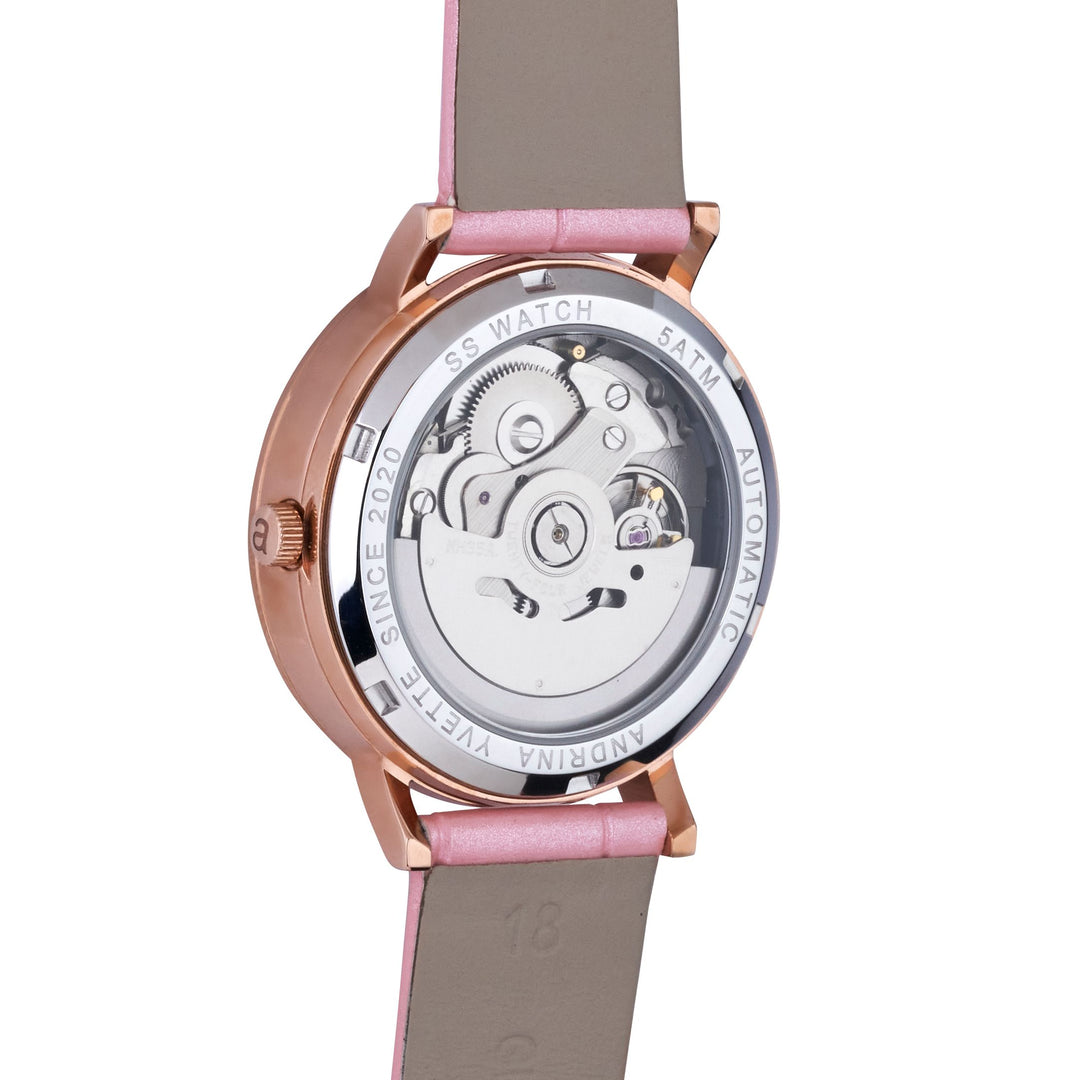Classic Mother of Pearl Rose Gold | Baby Pink Genuine Leather New Collection