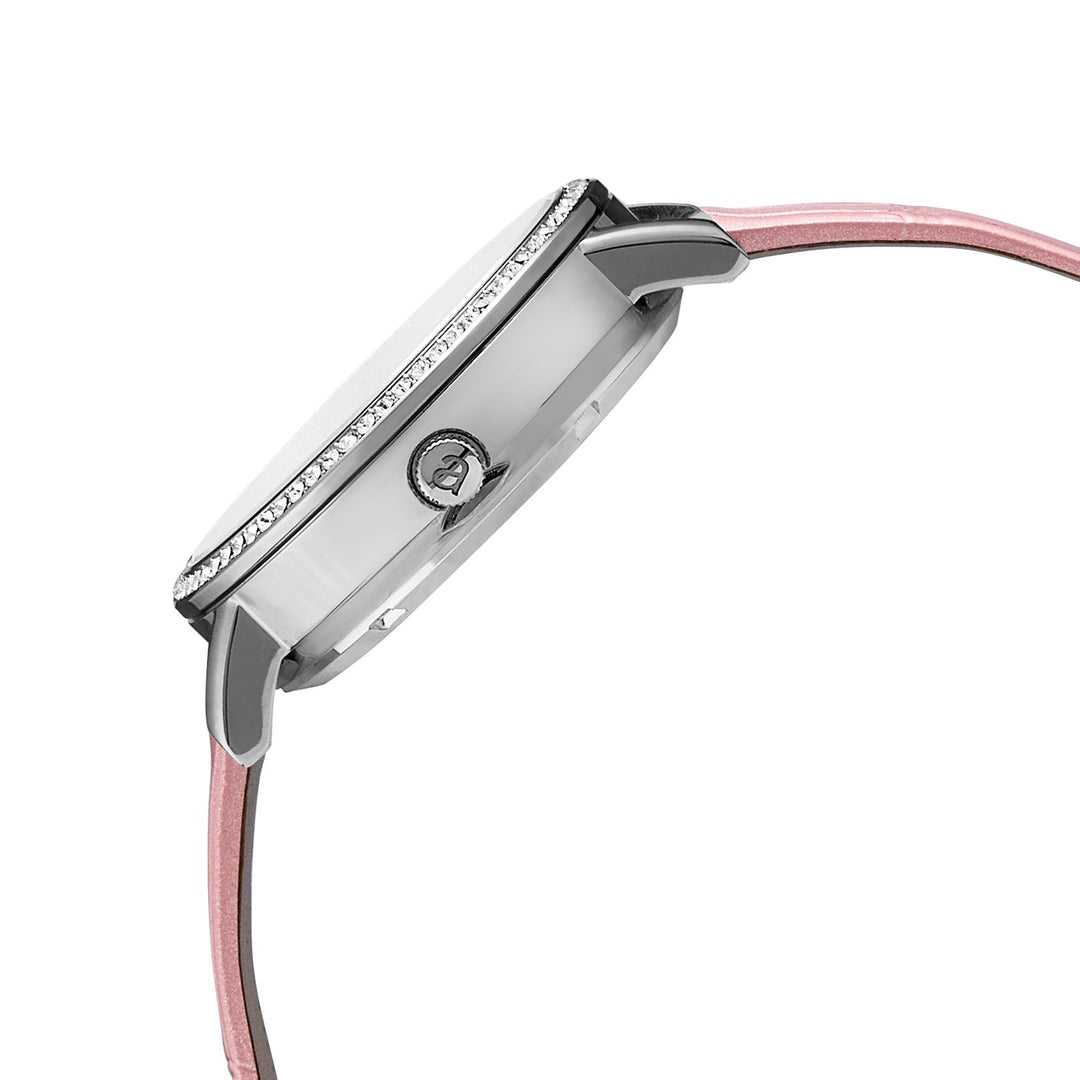 Classic Mother of Pearl Silver | Baby Pink Genuine Leather New Collection