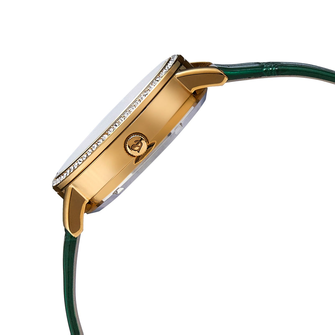 Classic Mother of Pearl Gold | Emerald Green Genuine Leather New Collection