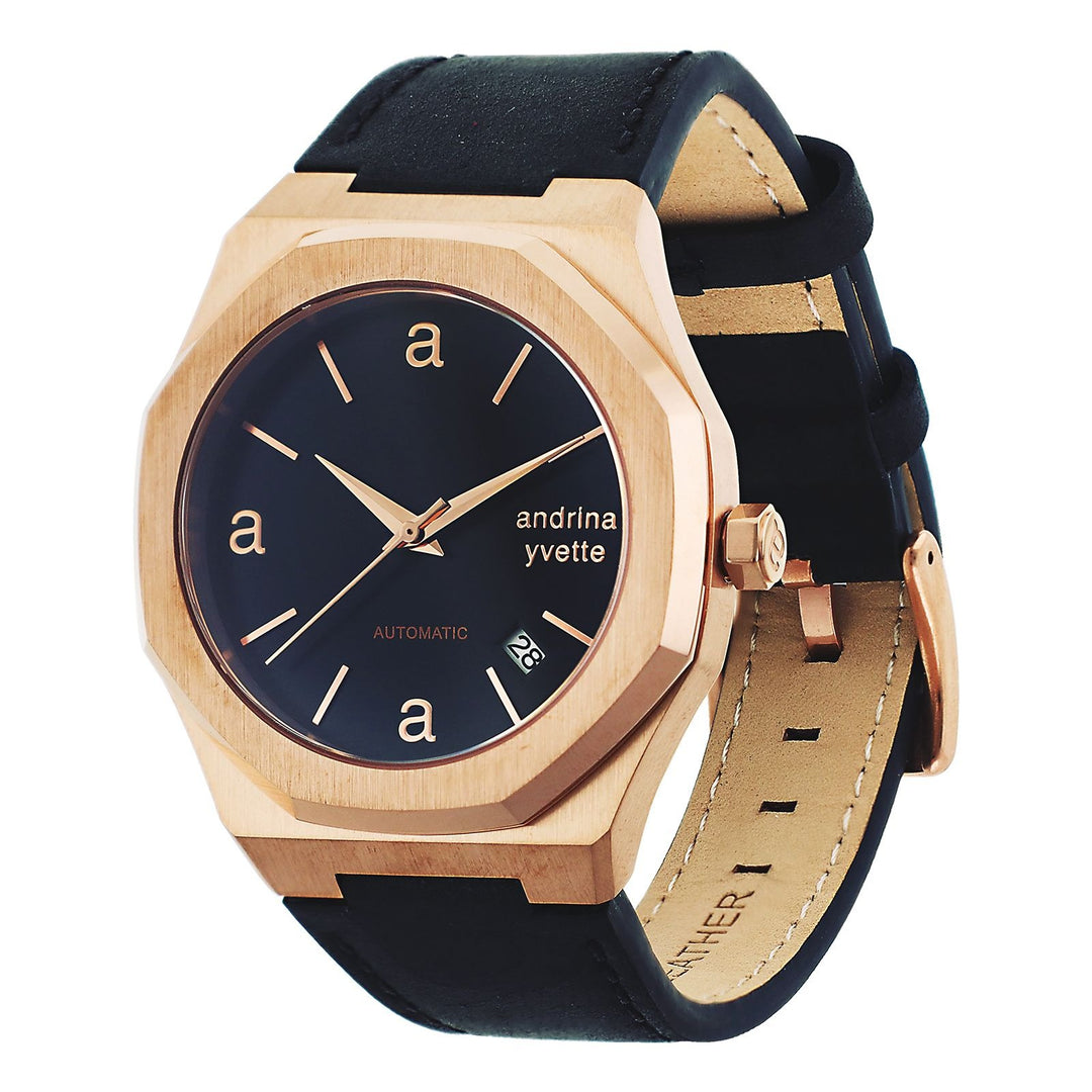 Andrina Yvette Classic Legacy Collection - Rose Gold Top Calf Leather